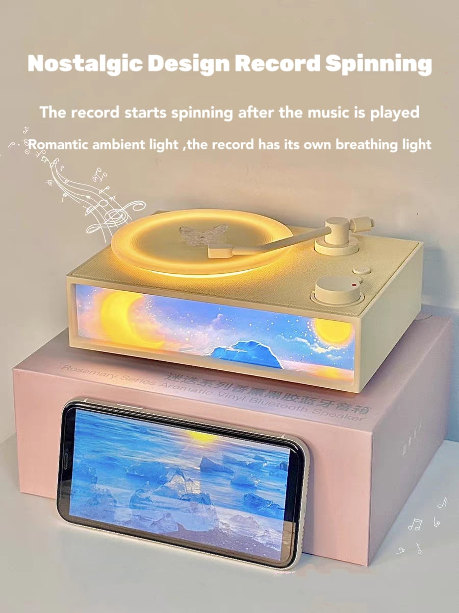 Aromatherapy Retro Vinyl Bluetooth Speaker