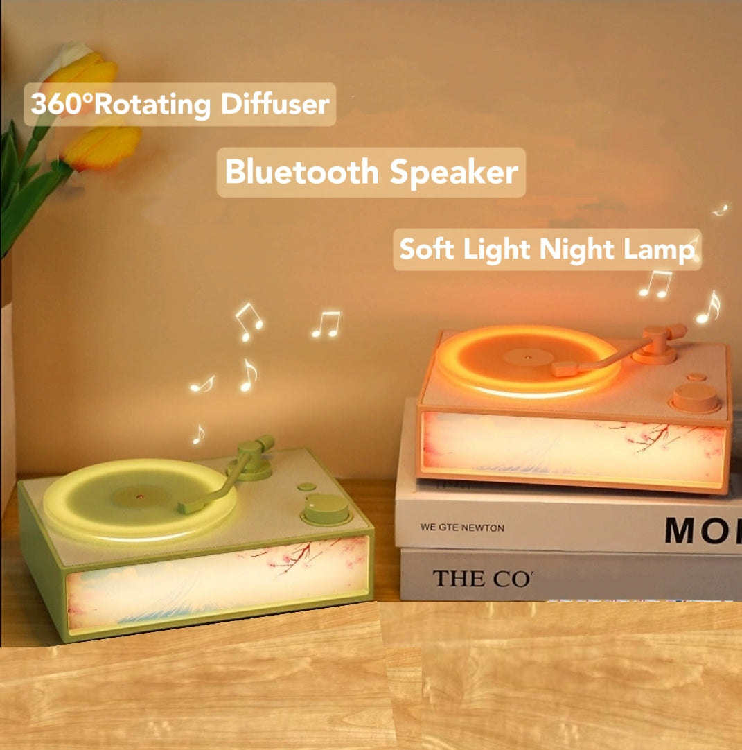 Aromatherapy Retro Vinyl Bluetooth Speaker