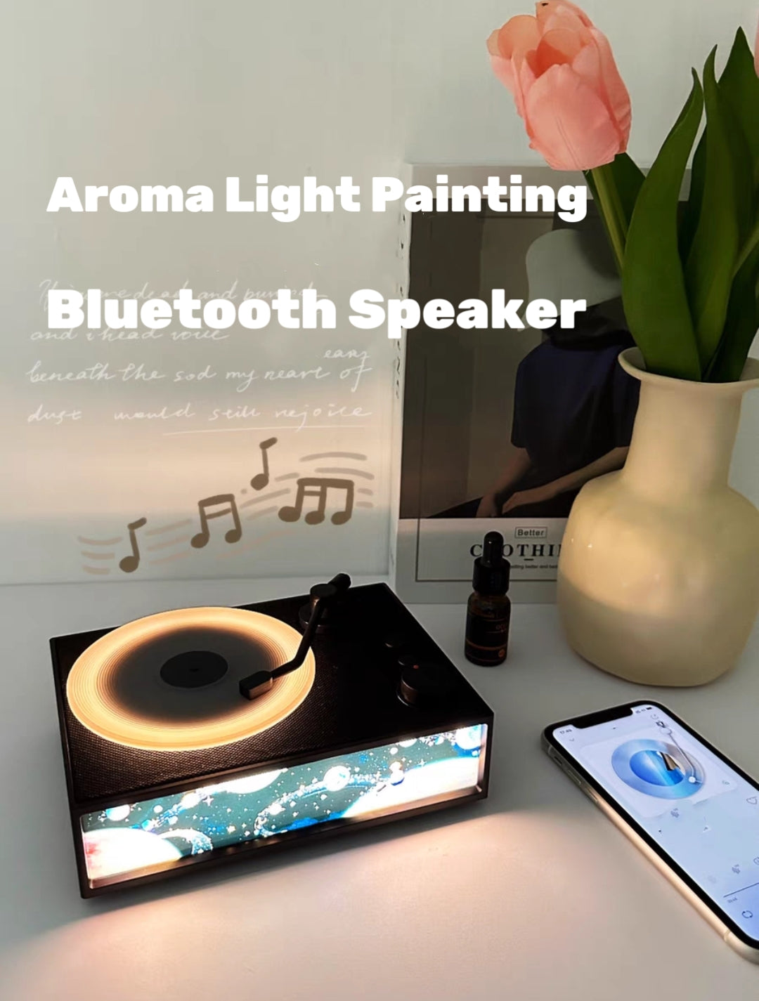 Aromatherapy Retro Vinyl Bluetooth Speaker